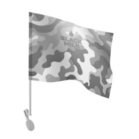 Флаг для автомобиля с принтом Black Milk Серый Камуфляж , 100% полиэстер | Размер: 30*21 см | black milk | camo | camouflage | gray | pattern | камо | кмуфляж | серый | узор | черное молоко