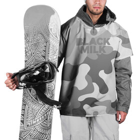 Накидка на куртку 3D с принтом Black Milk Серый Камуфляж , 100% полиэстер |  | black milk | camo | camouflage | gray | pattern | камо | кмуфляж | серый | узор | черное молоко