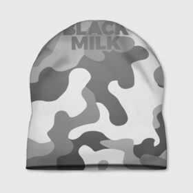 Шапка 3D с принтом Black Milk Серый Камуфляж , 100% полиэстер | универсальный размер, печать по всей поверхности изделия | black milk | camo | camouflage | gray | pattern | камо | кмуфляж | серый | узор | черное молоко