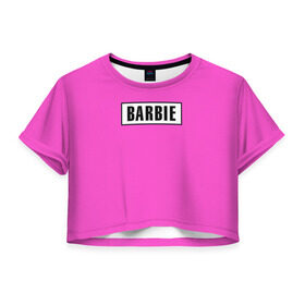 Женская футболка 3D укороченная с принтом Barbie , 100% полиэстер | круглая горловина, длина футболки до линии талии, рукава с отворотами | badgirl | barbie | beach party | beaches | bride | crew | girl | girlfriends | henparty | pink | power | princess | real girls | superbride | team | девичник | для влюбленных | для подруг | замуж | море | невеста | отдых | пляж | пляжная вечеринка | подру