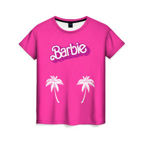 Женская футболка 3D с принтом Barbie пальмы , 100% полиэфир ( синтетическое хлопкоподобное полотно) | прямой крой, круглый вырез горловины, длина до линии бедер | Тематика изображения на принте: badgirl | barbie | beach party | beaches | bride | crew | girl | girlfriends | henparty | pink | power | princess | real girls | superbride | team | девичник | для влюбленных | для подруг | замуж | море | невеста | отдых | пляж | пляжная вечеринка | подру