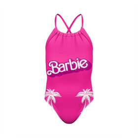Детский купальник 3D с принтом Barbie пальмы , Полиэстер 85%, Спандекс 15% | Слитный крой, подклад по переду изделия, узкие бретели | Тематика изображения на принте: badgirl | barbie | beach party | beaches | bride | crew | girl | girlfriends | henparty | pink | power | princess | real girls | superbride | team | девичник | для влюбленных | для подруг | замуж | море | невеста | отдых | пляж | пляжная вечеринка | подру