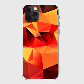 Чехол для iPhone 12 Pro Max с принтом Abstraction color , Силикон |  | 3d | abstraction | абстракция | геометрия | грани | изгиб | линии | полигоны | полосы | розовый | сочетания | текстура | треугольники