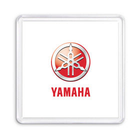 Магнит 55*55 с принтом Yamaha , Пластик | Размер: 65*65 мм; Размер печати: 55*55 мм | Тематика изображения на принте: brand | car | japanese | logo | motorcycle | sign | yamaha | автомобиль | знак | логотип | марка | мотоцикл | ямаха | японская