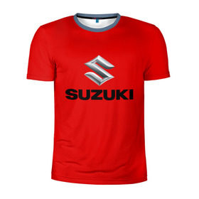 Мужская футболка 3D спортивная с принтом Suzuki , 100% полиэстер с улучшенными характеристиками | приталенный силуэт, круглая горловина, широкие плечи, сужается к линии бедра | марка | машина | сузуки | япония