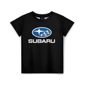 Детская футболка 3D с принтом Subaru , 100% гипоаллергенный полиэфир | прямой крой, круглый вырез горловины, длина до линии бедер, чуть спущенное плечо, ткань немного тянется | subaru | автомобиль | марка | машина | субару