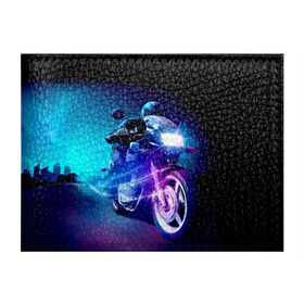 Обложка для студенческого билета с принтом Мотоциклист , натуральная кожа | Размер: 11*8 см; Печать на всей внешней стороне | city | light | motocross | motorcycle | motorcyclist | night | silhouette | speed | город | мотокросс | мотоцикл | мотоциклист | ночь | свет | силуэт | скорость