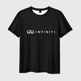Мужская футболка 3D с принтом Infiniti , 100% полиэфир | прямой крой, круглый вырез горловины, длина до линии бедер | Тематика изображения на принте: авто | инфинити | марка | машина