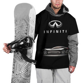 Накидка на куртку 3D с принтом Infiniti , 100% полиэстер |  | авто | инфинити | марка | машина