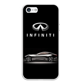 Чехол для iPhone 5/5S матовый с принтом Infiniti , Силикон | Область печати: задняя сторона чехла, без боковых панелей | Тематика изображения на принте: авто | инфинити | марка | машина