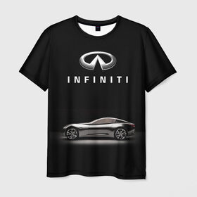 Мужская футболка 3D с принтом Infiniti , 100% полиэфир | прямой крой, круглый вырез горловины, длина до линии бедер | авто | инфинити | марка | машина