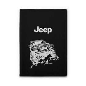 Обложка для автодокументов с принтом Jeep , натуральная кожа |  размер 19,9*13 см; внутри 4 больших “конверта” для документов и один маленький отдел — туда идеально встанут права | автомобиль | джип | марка | машина