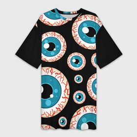 Платье-футболка 3D с принтом Глаза ,  |  | doctor | анатомия | врач | глаз | глаза | доктор | зрачки | зрение | медик | медицина | окулист | орган | органы | офтальмолог