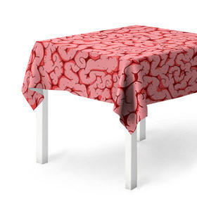Скатерть 3D с принтом Мозг , 100% полиэстер (ткань не мнется и не растягивается) | Размер: 150*150 см | doctor | врач | доктор | извилины | медик | медицина | мозг | мозги | разум | умный