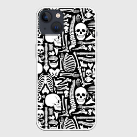 Чехол для iPhone 13 с принтом Кости ,  |  | doctor | анатомия | врач | доктор | кости | кость | медик | медицина | скелет | череп