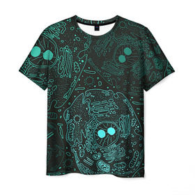 Мужская футболка 3D с принтом Клетки , 100% полиэфир | прямой крой, круглый вырез горловины, длина до линии бедер | doctor | биология | врач | деление | доктор | клетки | медик | медицина