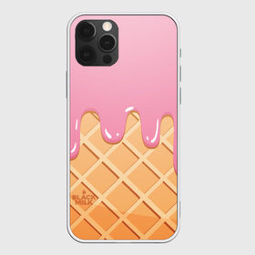 Чехол для iPhone 12 Pro Max с принтом Black Milk Мороженое Стаканчик , Силикон |  | ice cream | мороженое | рожок | стаканчик | эскимо