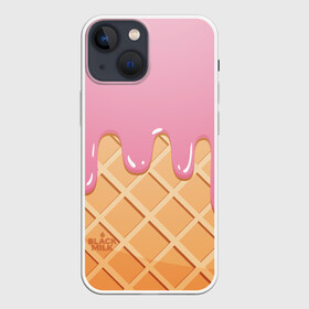 Чехол для iPhone 13 mini с принтом Black Milk Мороженое Стаканчик ,  |  | ice cream | мороженое | рожок | стаканчик | эскимо