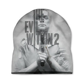 Шапка 3D с принтом The Evil Within 2 , 100% полиэстер | универсальный размер, печать по всей поверхности изделия | evil | horror | зло | игра | хоррор