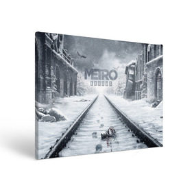 Холст прямоугольный с принтом METRO: Exodus , 100% ПВХ |  | horror | metro | metro 2033 | redux | игра | метро | хоррор