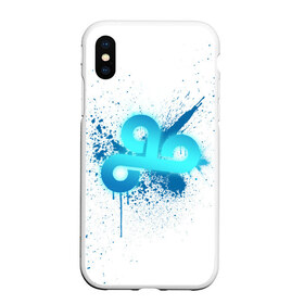 Чехол для iPhone XS Max матовый с принтом csgo - Cloud9 (White collection) , Силикон | Область печати: задняя сторона чехла, без боковых панелей | Тематика изображения на принте: 0x000000123 | cloud9 | cs go | white | кс го