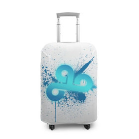 Чехол для чемодана 3D с принтом cs:go - Cloud9 (White collection) , 86% полиэфир, 14% спандекс | двустороннее нанесение принта, прорези для ручек и колес | 0x000000123 | cloud9 | cs go | white | кс го