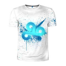 Мужская футболка 3D спортивная с принтом cs:go - Cloud9 (White collection) , 100% полиэстер с улучшенными характеристиками | приталенный силуэт, круглая горловина, широкие плечи, сужается к линии бедра | 0x000000123 | cloud9 | cs go | white | кс го