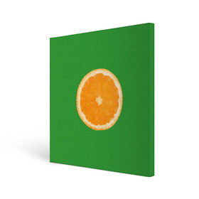 Холст квадратный с принтом Низкополигональный апельсин , 100% ПВХ |  | lowpoly | polygonal | апельсин | зеленый | оранджевый | полигон | полигональный | полигоны | яркий