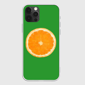 Чехол для iPhone 12 Pro Max с принтом Низкополигональный апельсин , Силикон |  | lowpoly | polygonal | апельсин | зеленый | оранджевый | полигон | полигональный | полигоны | яркий