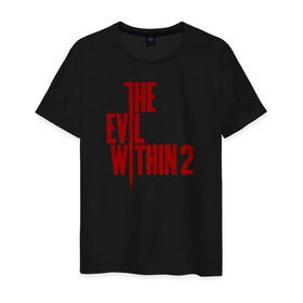 Мужская футболка хлопок с принтом The Evil Within 2 , 100% хлопок | прямой крой, круглый вырез горловины, длина до линии бедер, слегка спущенное плечо. | 