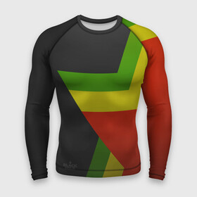 Мужской рашгард 3D с принтом Black Milk Black Rasta Star ,  |  | 420 | black milk | bob marley | buds | color | jamaica | rasta | rastaman | snoop dogg | star | tricolor | боб марли | бошки | раста | триколор