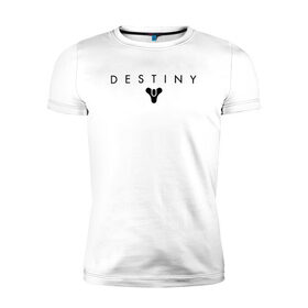 Мужская футболка премиум с принтом Destiny , 92% хлопок, 8% лайкра | приталенный силуэт, круглый вырез ворота, длина до линии бедра, короткий рукав | destiny | destiny 2 | дестени | космос