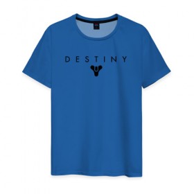 Мужская футболка хлопок с принтом Destiny , 100% хлопок | прямой крой, круглый вырез горловины, длина до линии бедер, слегка спущенное плечо. | destiny | destiny 2 | дестени | космос