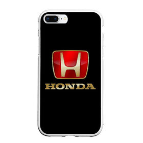 Чехол для iPhone 7Plus/8 Plus матовый с принтом Honda , Силикон | Область печати: задняя сторона чехла, без боковых панелей | авот | марка | машина | хонда