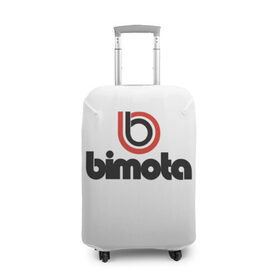 Чехол для чемодана 3D с принтом Bimota , 86% полиэфир, 14% спандекс | двустороннее нанесение принта, прорези для ручек и колес | авто | бимота | марка | мотоцикл