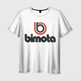 Мужская футболка 3D с принтом Bimota , 100% полиэфир | прямой крой, круглый вырез горловины, длина до линии бедер | Тематика изображения на принте: авто | бимота | марка | мотоцикл