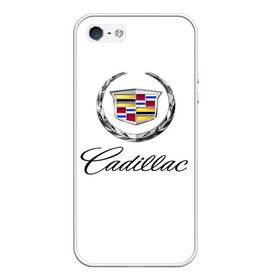 Чехол для iPhone 5/5S матовый с принтом Cadillac , Силикон | Область печати: задняя сторона чехла, без боковых панелей | Тематика изображения на принте: авто | кадиллак | марка | машина