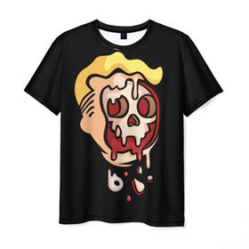 Мужская футболка 3D с принтом Vault boy - kamikaze , 100% полиэфир | прямой крой, круглый вырез горловины, длина до линии бедер | fallout | игры