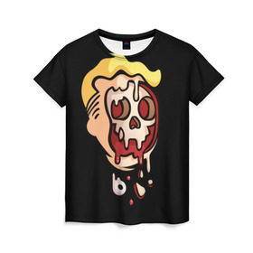 Женская футболка 3D с принтом Vault boy - kamikaze , 100% полиэфир ( синтетическое хлопкоподобное полотно) | прямой крой, круглый вырез горловины, длина до линии бедер | fallout | игры