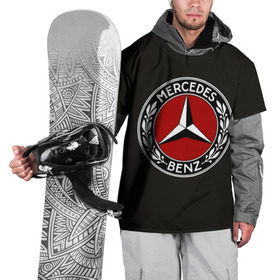 Накидка на куртку 3D с принтом Mercedes-Benz , 100% полиэстер |  | Тематика изображения на принте: car | germany | logo | make | mercedes benz | автомобиль | германия | логотип | марка | мерседес бенц