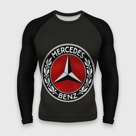 Мужской рашгард 3D с принтом Mercedes Benz ,  |  | Тематика изображения на принте: car | germany | logo | make | mercedes benz | автомобиль | германия | логотип | марка | мерседес бенц
