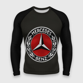 Мужской рашгард 3D с принтом Mercedes Benz ,  |  | car | germany | logo | make | mercedes benz | автомобиль | германия | логотип | марка | мерседес бенц