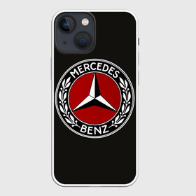 Чехол для iPhone 13 mini с принтом Mercedes Benz ,  |  | car | germany | logo | make | mercedes benz | автомобиль | германия | логотип | марка | мерседес бенц