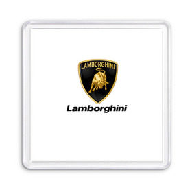 Магнит 55*55 с принтом Lamborghini , Пластик | Размер: 65*65 мм; Размер печати: 55*55 мм | авто | ламборджини | марка | машина