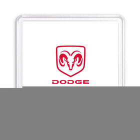 Магнит 55*55 с принтом Dodge , Пластик | Размер: 65*65 мм; Размер печати: 55*55 мм | 