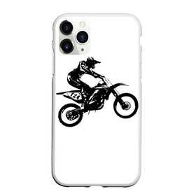 Чехол для iPhone 11 Pro матовый с принтом Мотокросс , Силикон |  | motocross | motorcycle | motorcyclist | silhouette | speed | stencil | мотокросс | мотоцикл | мотоциклист | силуэт | скорость | трафарет