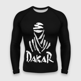Мужской рашгард 3D с принтом Dakar ,  |  | dakar | desert | logo | race | rally | sign | гонки | дакар | знак | логотип | пустыня | ралли