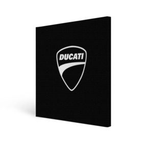 Холст квадратный с принтом Ducati , 100% ПВХ |  | авто | дукати | марка | машина