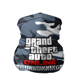 Бандана-труба 3D с принтом GTA Online: GUNRUNNING , 100% полиэстер, ткань с особыми свойствами — Activecool | плотность 150‒180 г/м2; хорошо тянется, но сохраняет форму | auto | grand | gta | gta5 | rockstar | theft | гта | рокстар