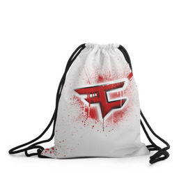 Рюкзак-мешок 3D с принтом cs:go - FaZe clan (White collection) , 100% полиэстер | плотность ткани — 200 г/м2, размер — 35 х 45 см; лямки — толстые шнурки, застежка на шнуровке, без карманов и подкладки | cs go | faze | white | кс го | фейз